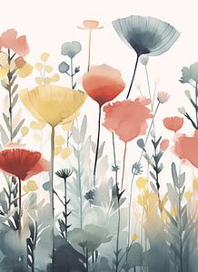 Neblige Blumen