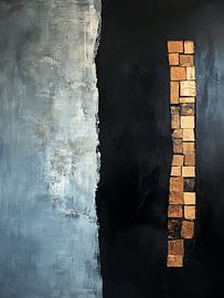 Textured Duality (4) by Japandi Art Studio