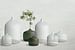 Vases en céramique blanc/vert sur Color Square