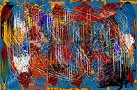abstracte gekleurde lijn en geometrische vormen van EL QOCH thumbnail