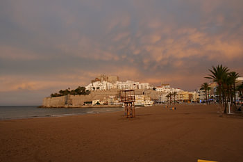 Het stadje Peniscola in Spanje.
