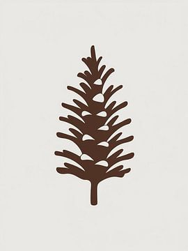 Pine Cone Silhouette by Giandra Safaraz