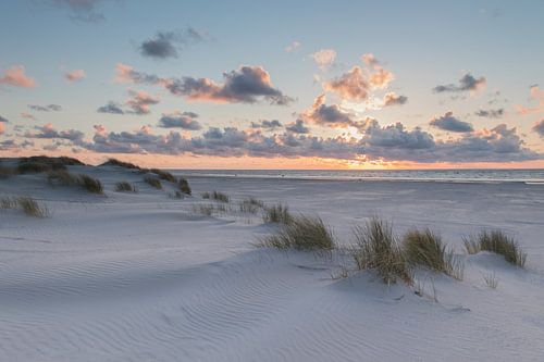 Sunset on Ameland beach