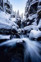 Frisch eingezuckerter Wasserfall