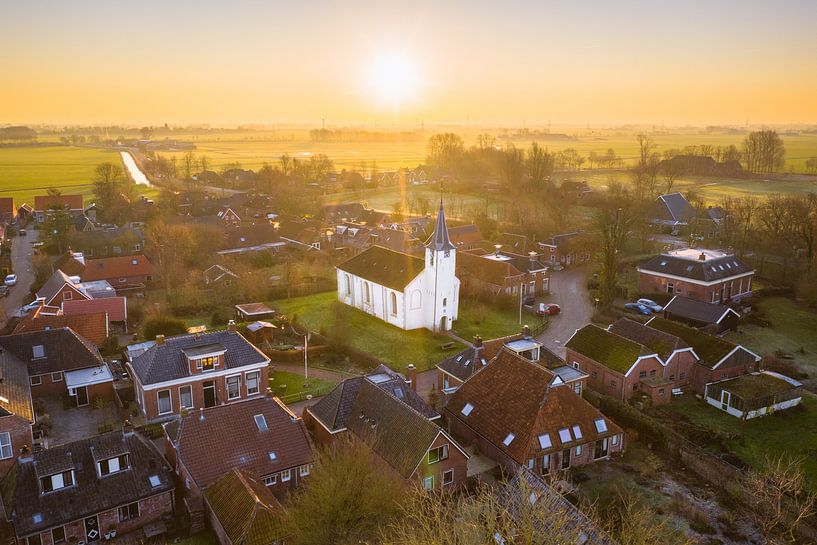 Feerwerd bij Zonsopkomst van Droninger