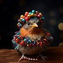 Robin in Christmas mood by ArtsbyPol thumbnail