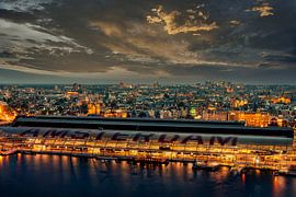 Blaue Stunde Amsterdam von Peter Bartelings