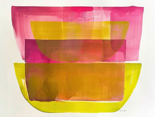 Œuvre d'art minimaliste abstraite