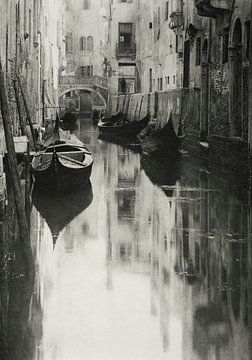 Een Venetiaans kanaal (1894) door Alfred Stieglitz van Peter Balan