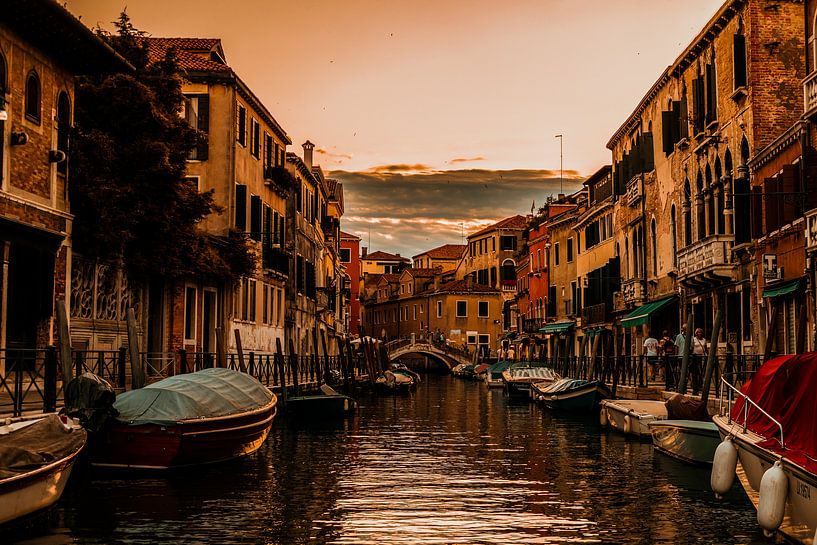 Sunset in Venice van Senten-Images Carlo Senten