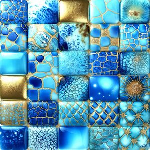 Zeitlose Fliesen - Celestial Blue