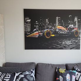 Klantfoto: Verstappen Red Bull van Bert Hooijer, op canvas