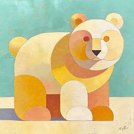 Gentle Bear Geometry by Mellow Art
