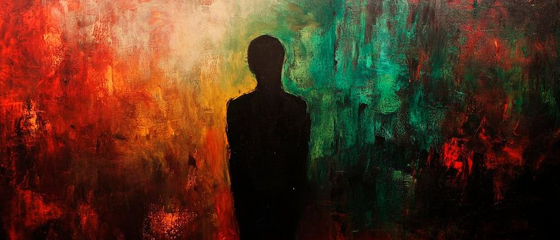 Silhouet voor een kleurenspel van Poster Art Shop