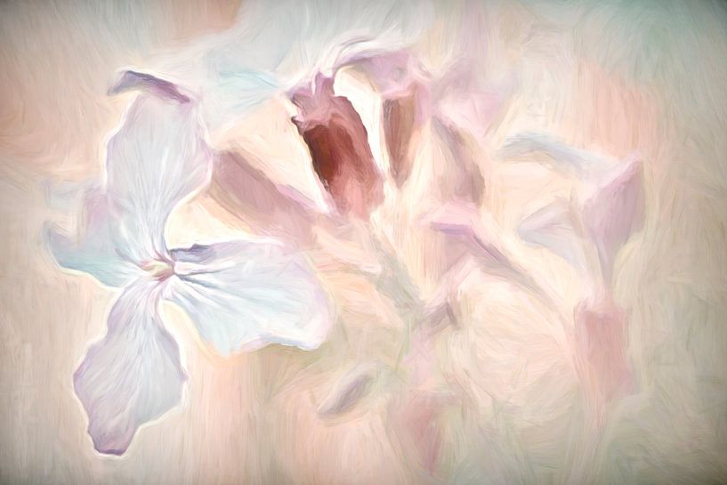 Wilde bloemen in pastel van Francis Dost