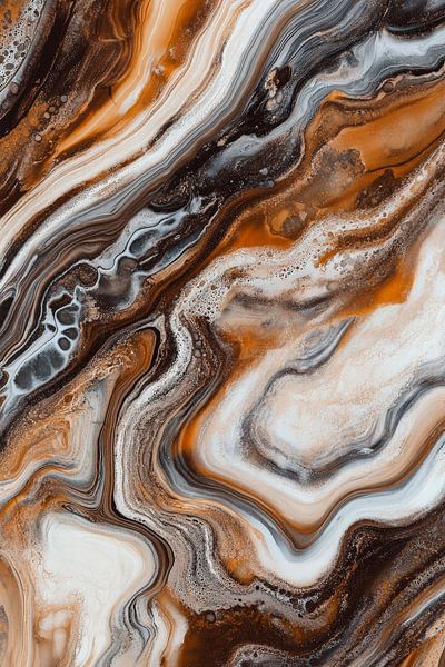 Marbled texture in earthy tones by Poster Art Shop
