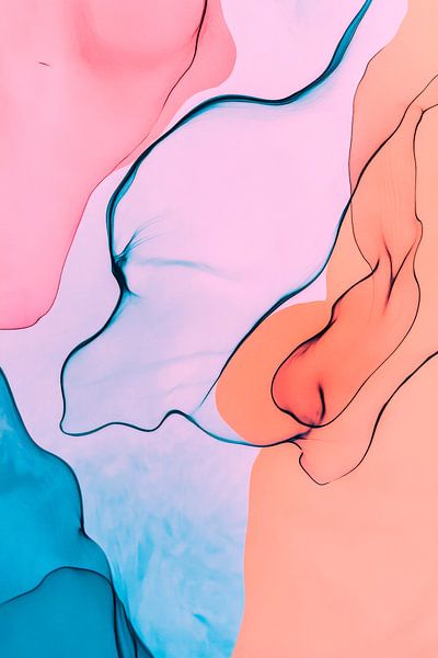 Flowing colours and elegant lines by Poster Art Shop