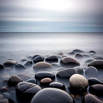 Calme et tranquillité au bord de l'eau sur Cafe Noir