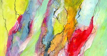 abstracte oppervlakken en lijnen 4 van Claudia Gründler
