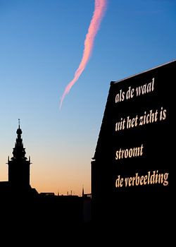 Als de Waal - straatpoëzie in Nijmegen