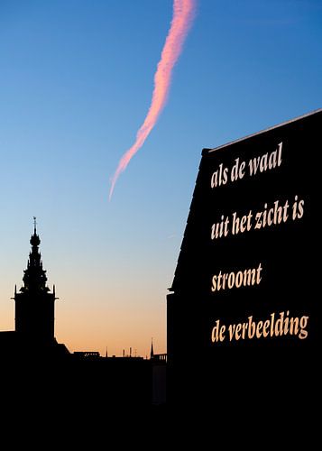 Als de Waal - straatpoëzie in Nijmegen