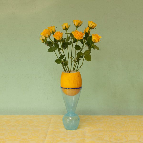Still life with honeydew melon by Kees Schouten