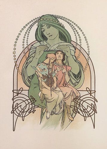 Ilsée, princesse de Tripoli (1901) door Alphonse Mucha