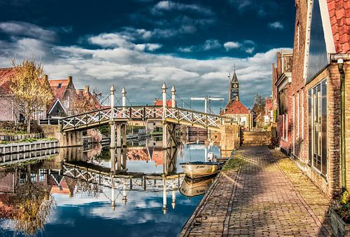 Historische brug in Hindeloopen
