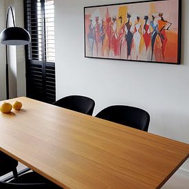 Photo de nos clients: Petites amies par Harry Hadders Design, sur toile