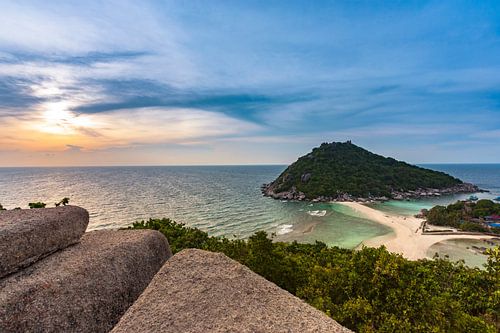 Zonsondergang op Koh Nang Yuan
