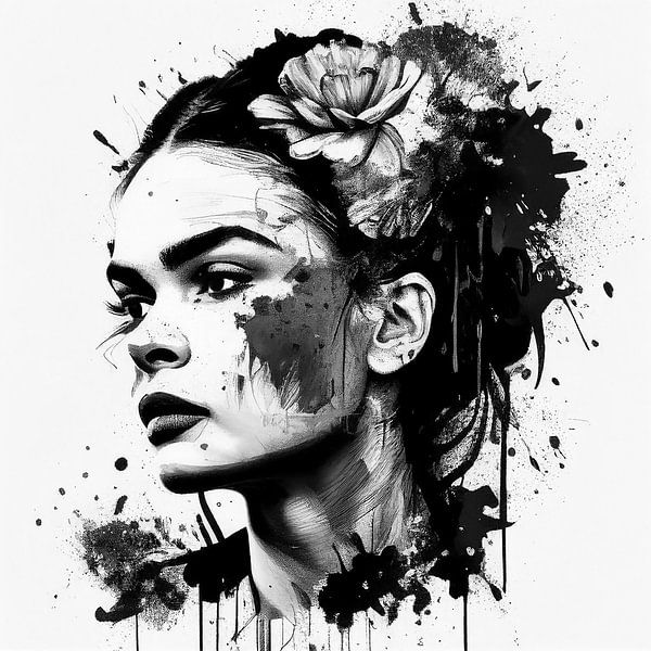 Frida Black & White by Bianca ter Riet