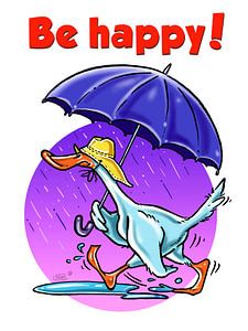 Be Happy Duck von Stan Groenland