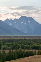 Grand Teton sunset view