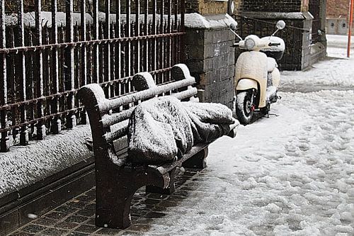 Thuisloze Jezus met scooter