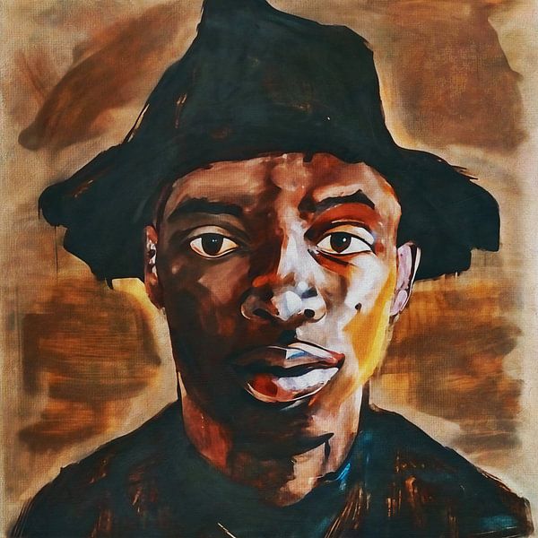 Rough sketch of an Afro boy by Jan Keteleer