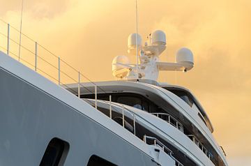 Megayacht sunrise by John Wiersma