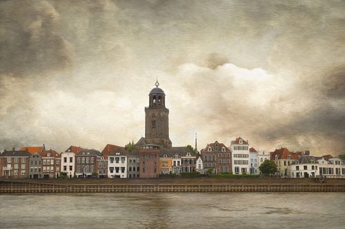 Town under Threatening Skies