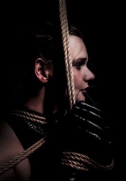 Artistieke touw bondage