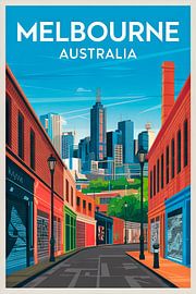 Melbourne, Australië. van Poster Art Shop