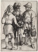 Drei Bauern im Gespräch, Albrecht Dürer