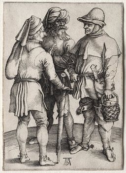 Drie boeren in gesprek, Albrecht Dürer