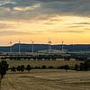 Kernkraftwerk Grohnde- Panorama im Sonnenuntergang von Frank Herrmann