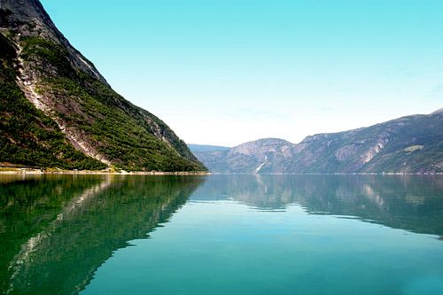 Een fjord in Noorwegen
