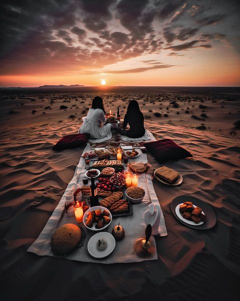 Picknick in der Wüste von fernlichtsicht