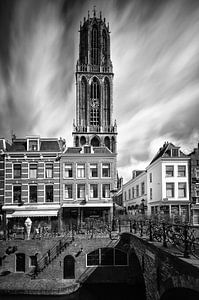 Domtoren en de Maartensbrug (Long exposure), Utrecht van John Verbruggen