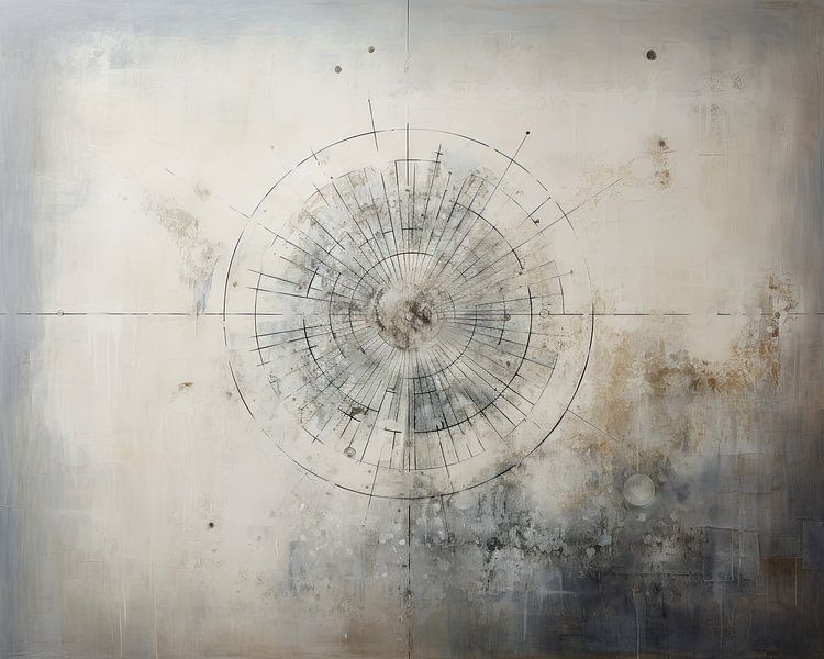 Japandi Vorm van Abstract Schilderij