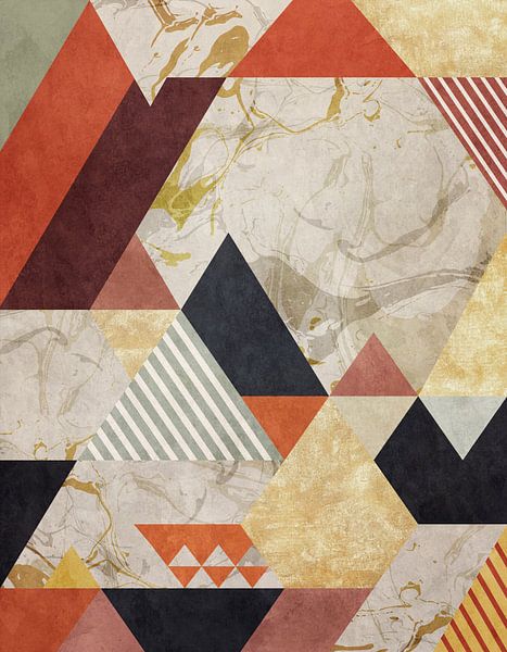 Geometric with Triangles 2 by Angel Estevez