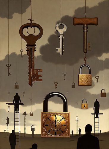 die Vorhängeschlösser der Zeit von Catherine Fortin