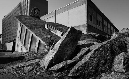 Entrance to an underground station in Frankfurt am Main