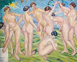 Nus (femmes dansant en cercle) Francisco Iturrino, 1916 par Atelier Liesjes Aperçu